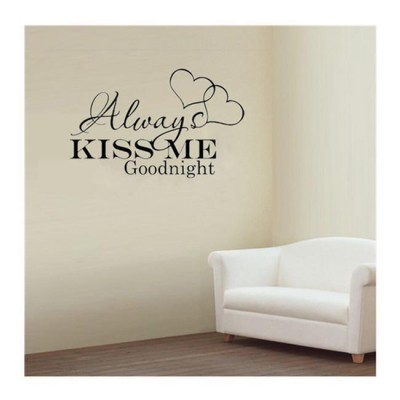 Always Kiss Me Goodnight Love Wall Sticker Quote Decal Decor Vinyl Removable LD   201961478436